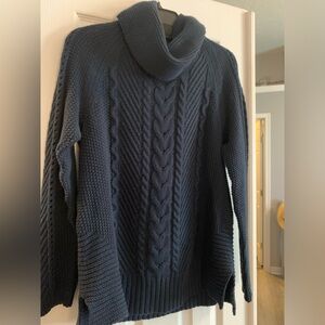 CAbi cowl neck sweater small